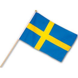 Handflagga Sverige 30*45 cm