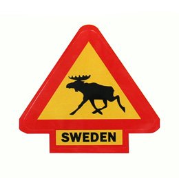 Dekal Älgvarning Sweden
